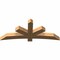 Ekena Millwork Alberta Smooth Timber Gable Bracket, Western Red Cedar, 72"W x 30"H x 5 1/2"D x 5 1/2"F, 10/12 Pitch GBW072X30X0606ALB00SWR - alternate 3